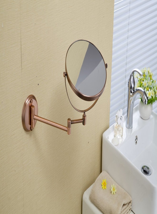 DOLPHY Copper 5X Magnifying Shaving & Makeup Mirror - 8 inch - Image 3